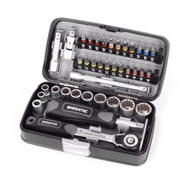 38pcs Mini Ratchet Wrench Set 1/4" Socket Screw Bits Kit Bike Maintenance Repair Hand Tool BBZY