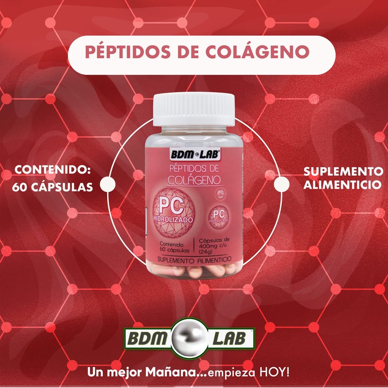 Péptidos de Colágeno 3x2 | suplemento Alimenticio| 60 Caps 400