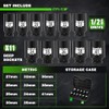TecoTek 1/2" Drive Deep 6-Point Impact Socket Set, 11-Piece Deep