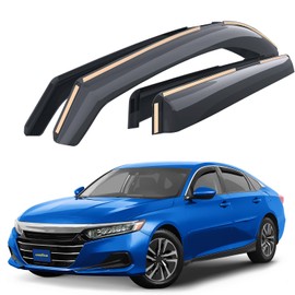 Goodyear Shatterproof in-Channel Window Deflectors for Honda Accord 2018-2022, Rain Guards, Window Visors for Cars, Vent Deflector, Car Accessories, 4 pcs - GY008183