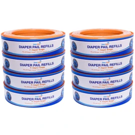 ChoiceRefill Compatible with Diaper Genie Pails, 8-Pack, 2600 count