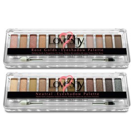 LoveShy Cosmetics Eye Makeup set - Includes 2 Eye shadow palette, makeup sets for girls, makeup sets for women, girls makeup sets, makeup sets for teenagers (Kit 1)