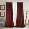 Roslynwood Burnt Ochre Velvet Curtains for Bedroom, Blackout Room Darkening