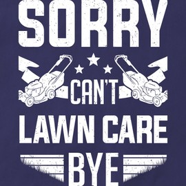 CafePress Lawn Mower Sorry Can't Lawn Care Bye Lawn Mowi Kitchen Apron with Pockets, Grilling Apron, Baking Apron