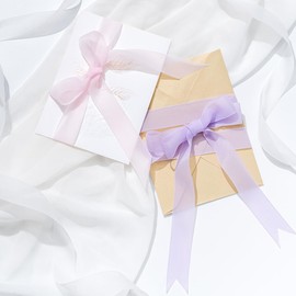 MORSUNBELA White Satin Ribbon White Silk Ribbon Wedding Ribbon 25 mm 13 m Decorative Ribbon Thick White