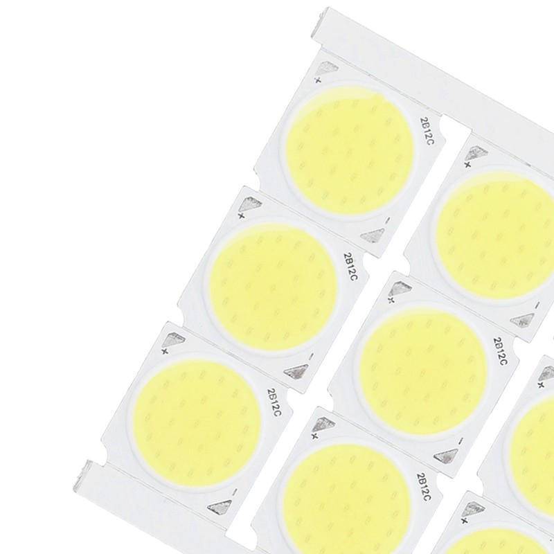 12Pcs COB Light Source High Power Round LED Chip 12W