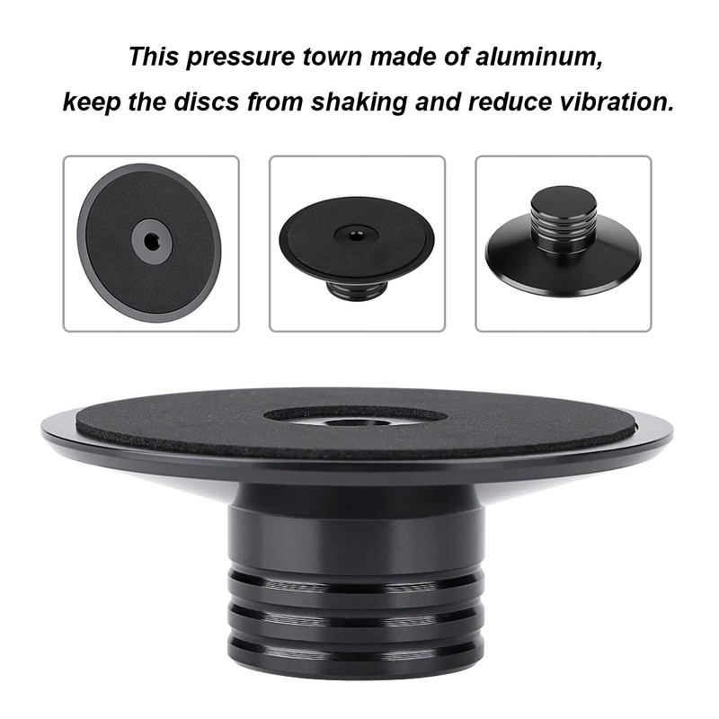 Metal Disc Stabilizer, Record Player Clamp, High Precision Aluminum Material,