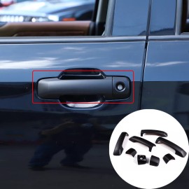 carmotion88 Car Door Grab Handle Cover Matte Black Trim Kit For Toyot-a Tundra Sequoia 07-21