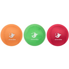 Serenilite 3 Ball Bundle Green, Orange, Red - Stress Balls, Anxiety Relief Items, Grip Strength Trainer, Meditation Accessories, Physical Therapy Equipment, Fidget Ball, Stress Balls for Adults