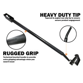 Combination Winch Bar 35" Black, Professional Use | Extra Grip Handle | Tie Down Cargo Control Tension Tighten Hybrid (for Flatbed Truck Trailer)