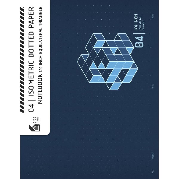 04 | 1/4 Inch Equilateral Triangle Isometric Dotted Paper Notebook