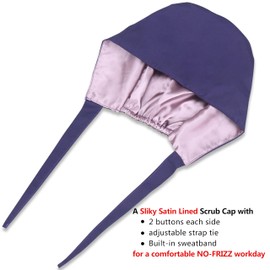 ABAMERICA Working Caps with Button and Sweatband, Adjustable Working Hats for Women Men, One Size(Tie Back or Toggle), B89, 1