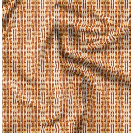 Soimoi Orange Cotton Poplin Fabric Ombre Tie-Dye Fabric Prints by Yard 58 Inch Wide
