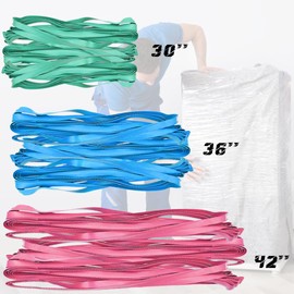 PME 36 Pack Mover Furniture Rubber Bands, Extra Large Rubber Bands for Moving Blankets and Furniture, Variety Pack 36