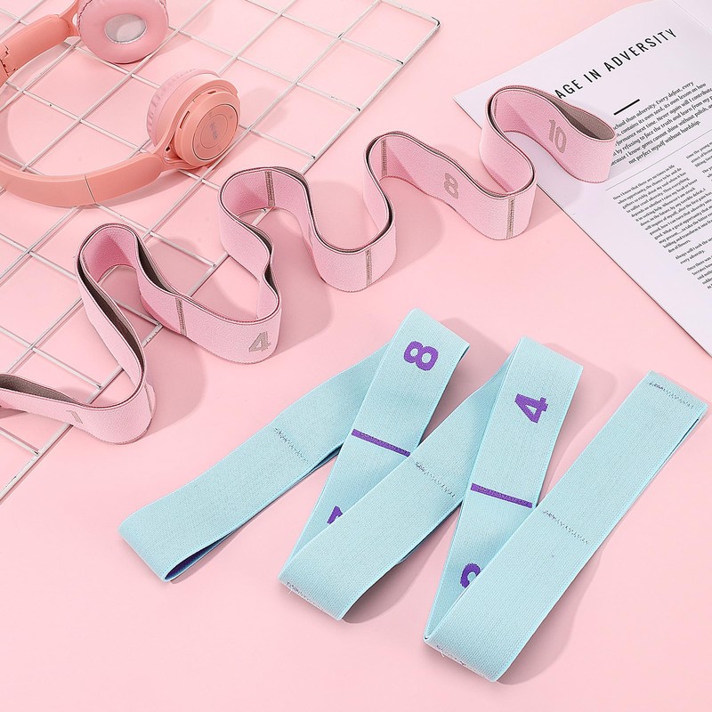 Guiqulai 2 Pcs Stretch Strap, Elastic Yoga Stretching Strap Stretch