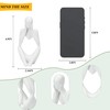 Thinker Abstract Sculpture,White Faceless Figurine Bookshelf Decor