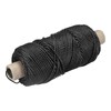 sourcing map Twisted Mason Line Nylon Twine String Cord Black
