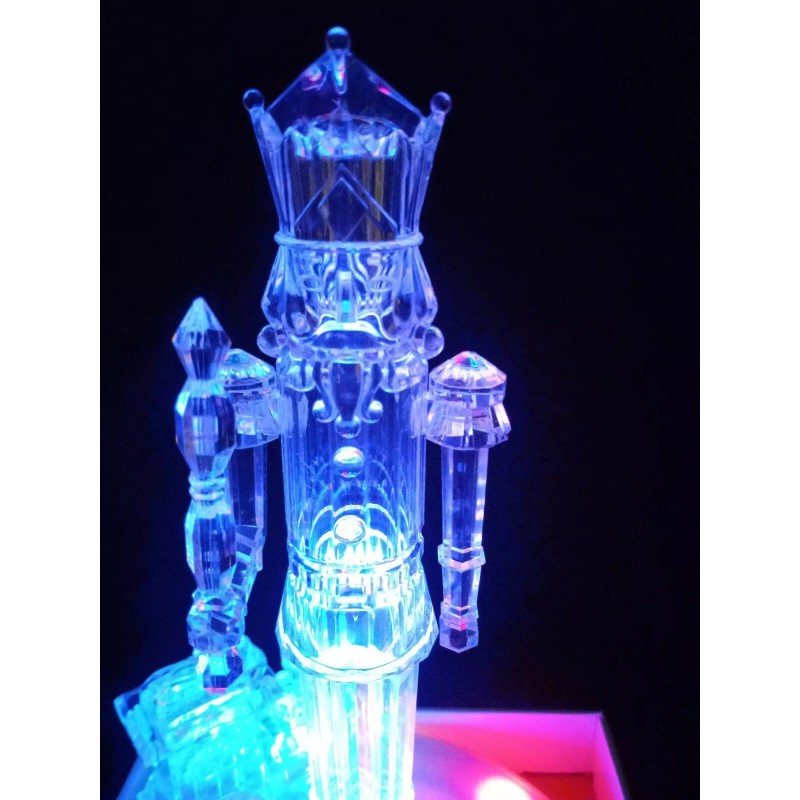 Holiday Time NUTCRACKER color changing LED LIGHT UP Animation TRAIN
