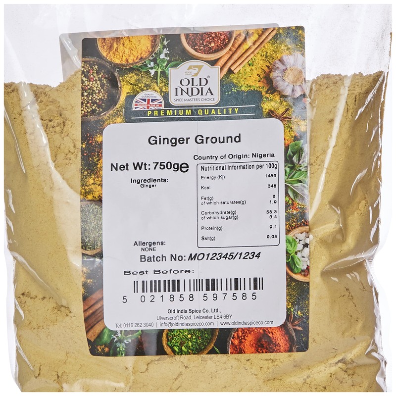 Old India Ginger Ground 750g