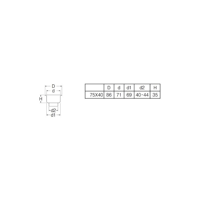 SANEI Stainless Steel One Trap for VU and VP Pipe