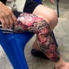 Peony Flower Irezumi Tattoo Tattoo Sticker Henna Miss Sticker 3ea