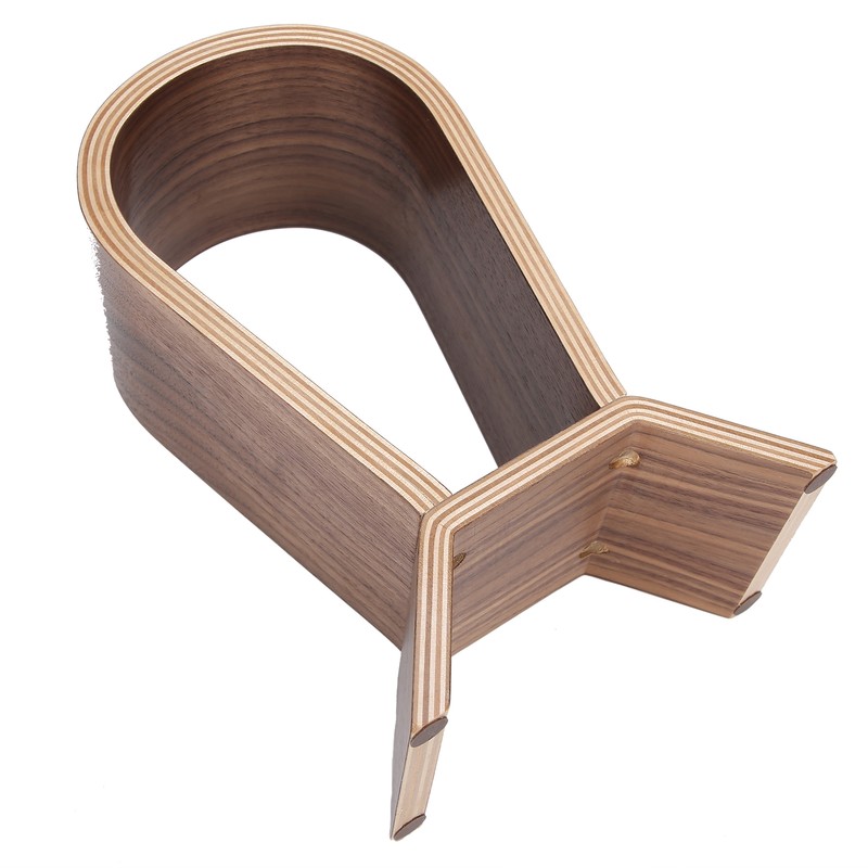 Headphone Holder Bluetooth Headset Integrated Curved Display Stand Storage AccessoryWood