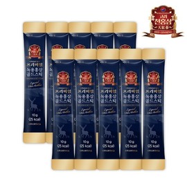 Goryeo Hongsamwon Premium Deer Antler & Red Ginseng Gold Stick 10 Packs / 고려홍삼원 프리미엄 녹용홍삼 골드스틱 10포
