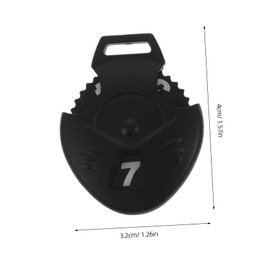 KOMBIUDA 6pcs Reusable Golf Cover Tags Stylish Number Labels for Easy Marking Heart-Shaped Interchangeable Design for Golf Enthusiasts