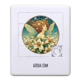 Azeeda 'Lily Garden Fairy' Sliding Puzzle (PZ00038075)