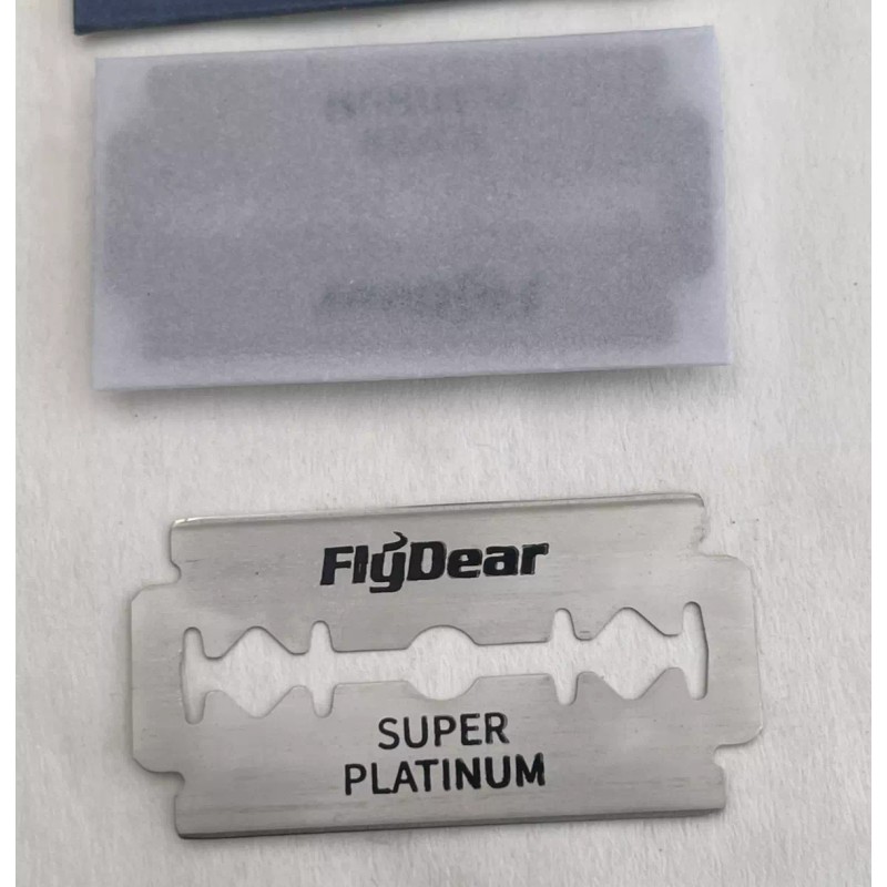 FlyDear Double Edge Stainless Steel Razor Blades - 100 Pack