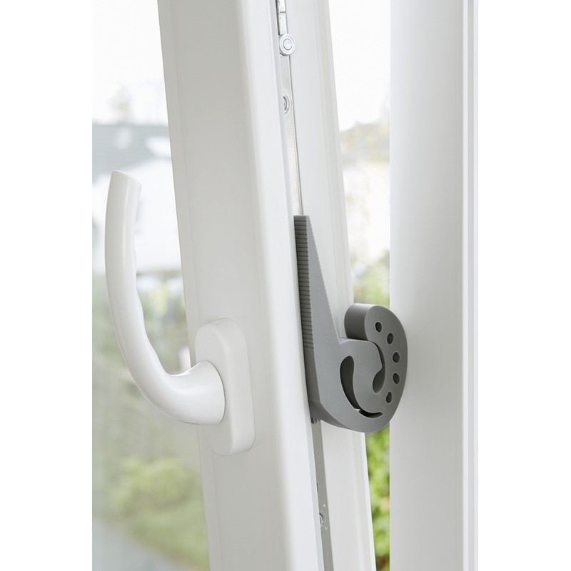 Wenko 50500100 WENKO Multi-Stop arrêt de porte/fenêtre, gris