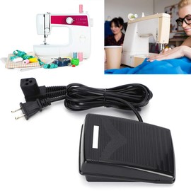 Pedal del controlador de pie Máquina de coser para el hogar Pedal de control del pie Máquina de coser multifuncional apta para Singer 974 Enchufe de EE. UU. 110V
