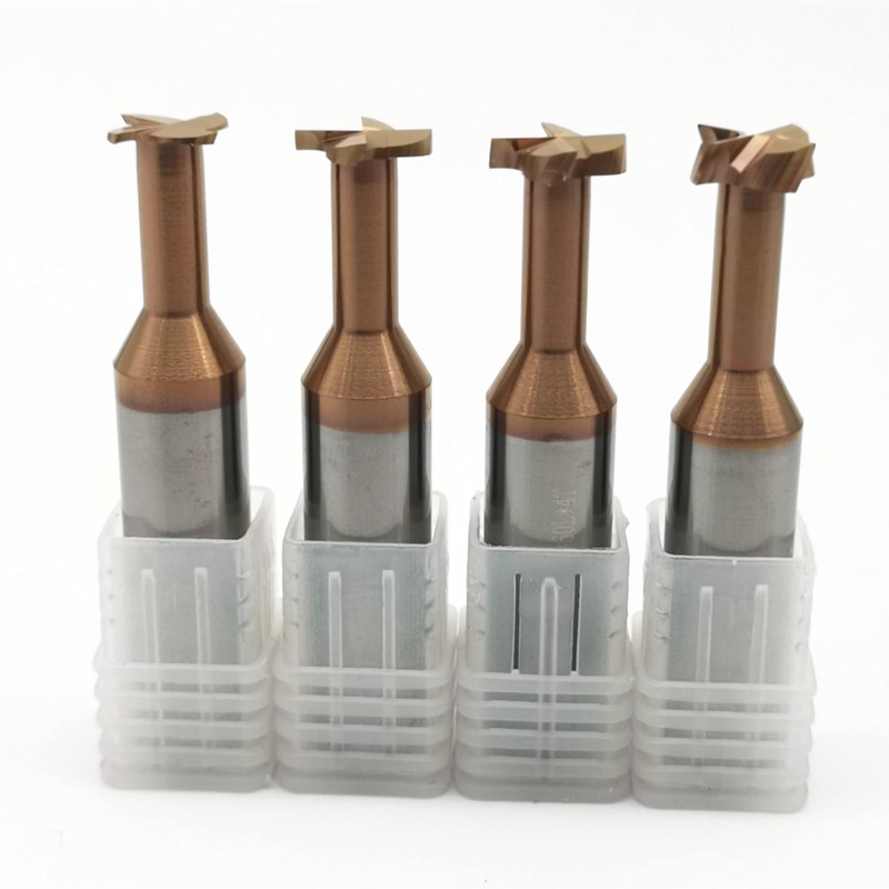 KLOT AlTiN Coated T Slot Keyseat Milling Cutter Solid Carbide