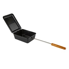 Cole Wheeler Campfire Popcorn Popper, Steel Wood Popper for Kitchen or Outdoor Campfire