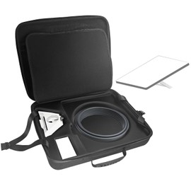 Arector Travel Bag for Starlink Mini, Perfectly Storage Organizer Bag Fits with Dish & Kickstand & Cable & Accessories - Lightweight & Hard Shell Case Easy to Carry for Outdoor Camping and RV (New)