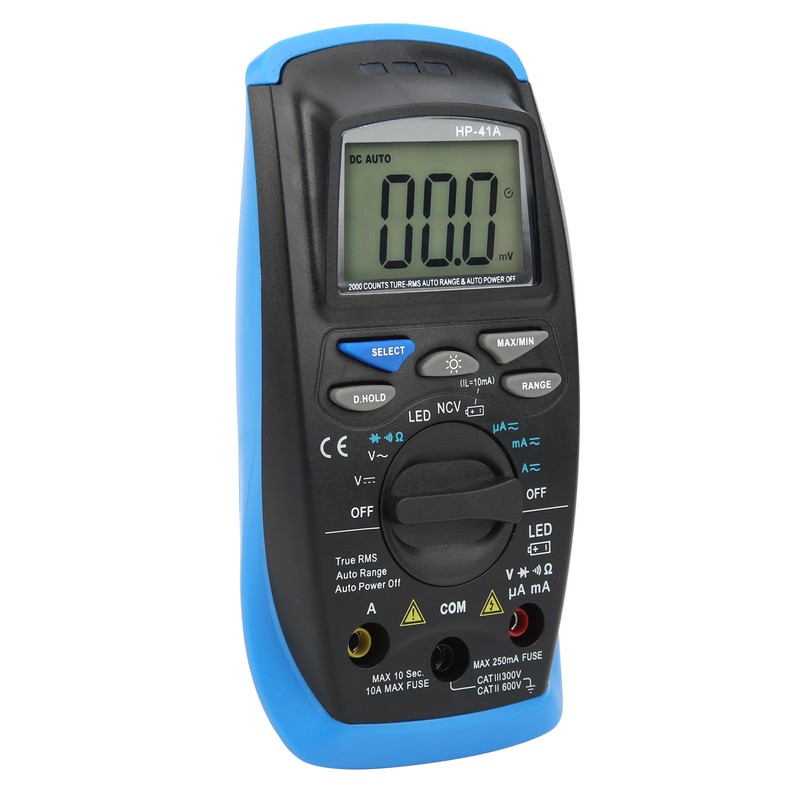 HP41A TrueRms AC DC Ammeter Voltmeter 2000Count Digital Multifunctional Meter