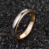 NUNCAD Gold/Rose Gold Ring Men Women 4 mm 6 mm