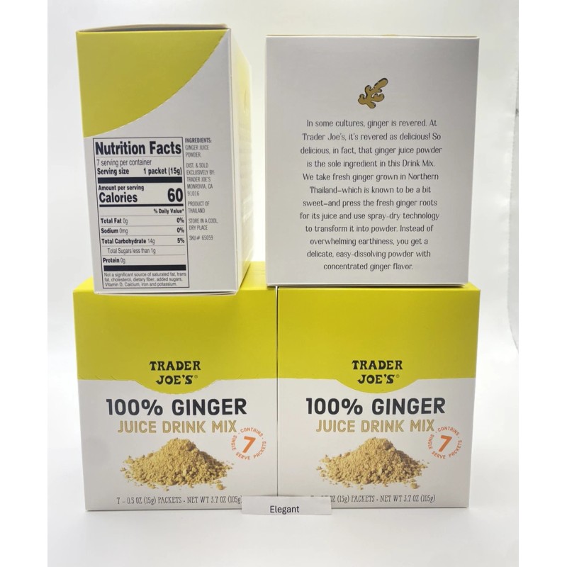 Trader Joe's 4 Pack Trader Joe's 100% Ginger Juice Drink