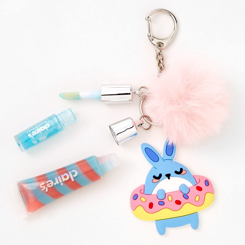 Donut Bunny Lip Gloss Keychain