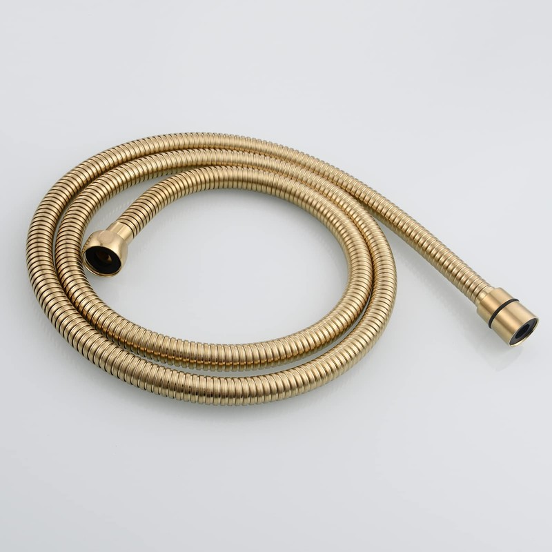 Tecmolog Brushed Gold Handheld Shower Head ABS Plastic 5 Functions