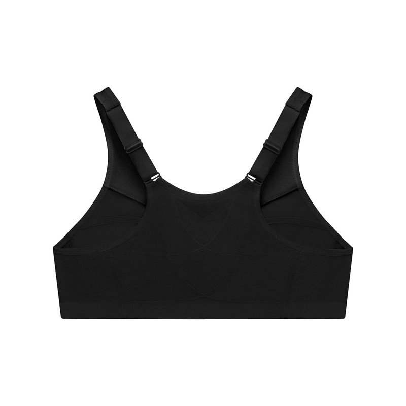 Glamorise Women's MagicLift Front Close Posture Back Support Bra #1265,