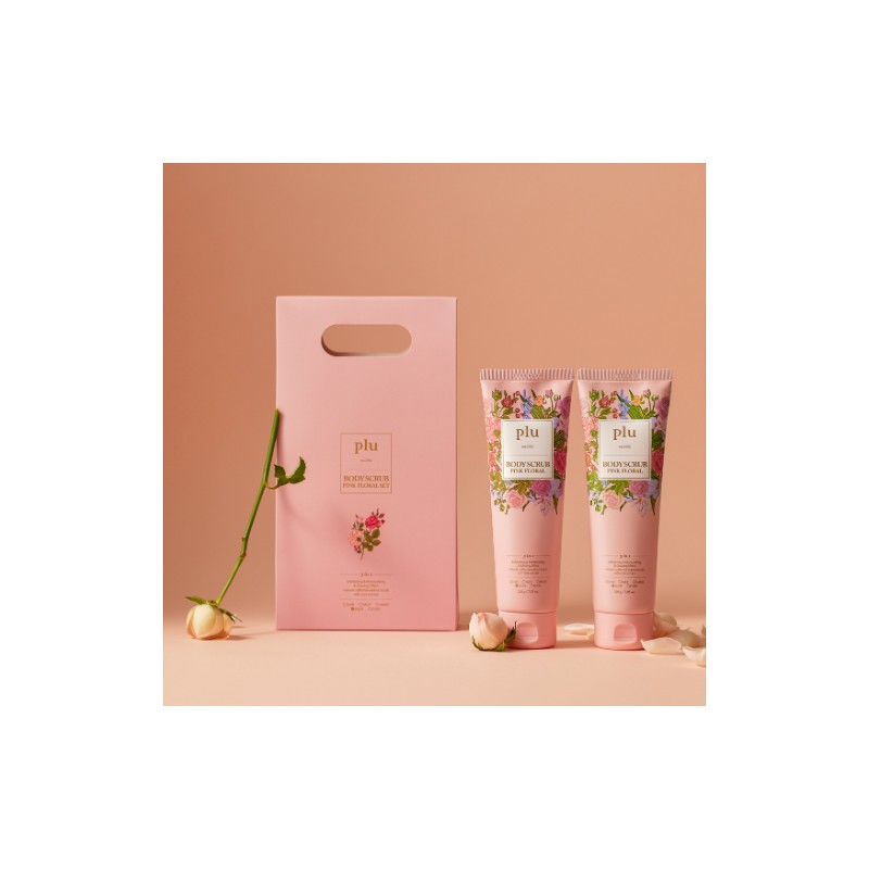 plu [plu]3-in-1 Body Scrub #Pink Floral
