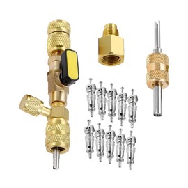 CGEAMDY 13 Stücke Ventilkern-Entferner-Installationswerkzeug, Ventilkern-Entferner/Installateur, Klimaanlagen-Ventilschieber-Entferner, Klimaanlagen-Ventilkernnadeln Schnellwechsel-Entfernungswerkzeug