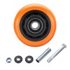 sourcing map 4 Inch Caster Wheels, Polymer on Steel Wheel