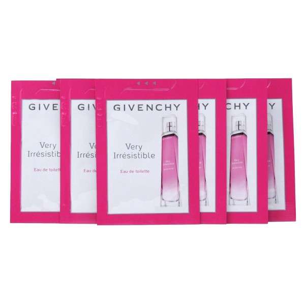 GIVENCHY VERY IRRESISTIBLE EDT x 50 SINGLE USE POUCH PERFUME