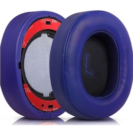 Joghaw Headphones Replacement Ear Pads, Cushions for JBL E55BT（E55 BT Replacement Ear Cushion Cover, Premium Fabric, Softer Memory Foam, Ear Pads Cushions with Soft Protein Leather - Blue
