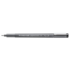 STAEDTLER 308 10-9 - Bolígrafo de punta fina para dibujo, dibujo, diario, 1 mm, negro, caja de 5 bolígrafos, 308 10-9