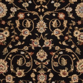 SAFAVIEH Lyndhurst Collection Runner Rug - 2'3" x 12', Black & Ivory, Traditional Oriental Design, Non-Shedding & Easy Care, Ideal for High Traffic Areas in Living Room, Bedroom (LNH316B)