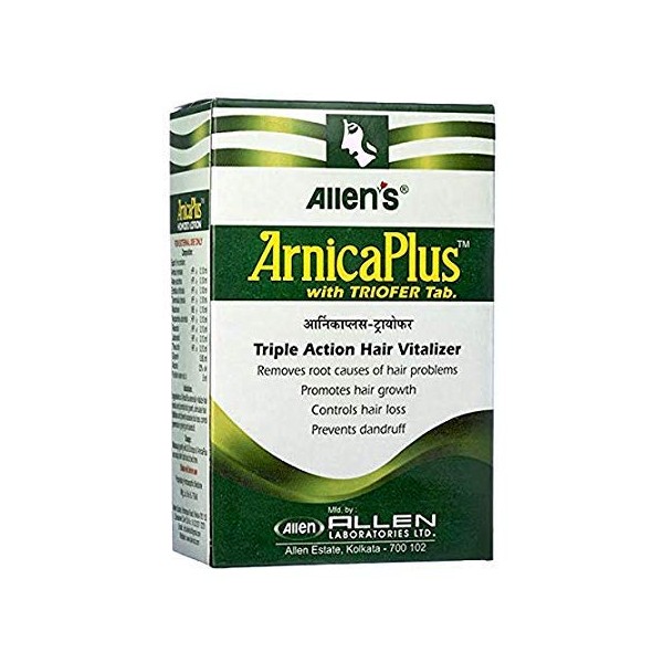 Allen's Arnica Plus Triofer - Triple Action Hair Vitalizer - 100ml + 50 Tabs