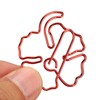50Pcs Leaf Paper Clips 4 Leaf Clover Design Strong Metal